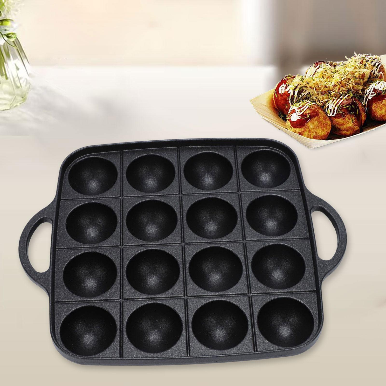 Takoyaki Grill Plate - Takoyaki ızgara tavası 16 kaviteler kolay