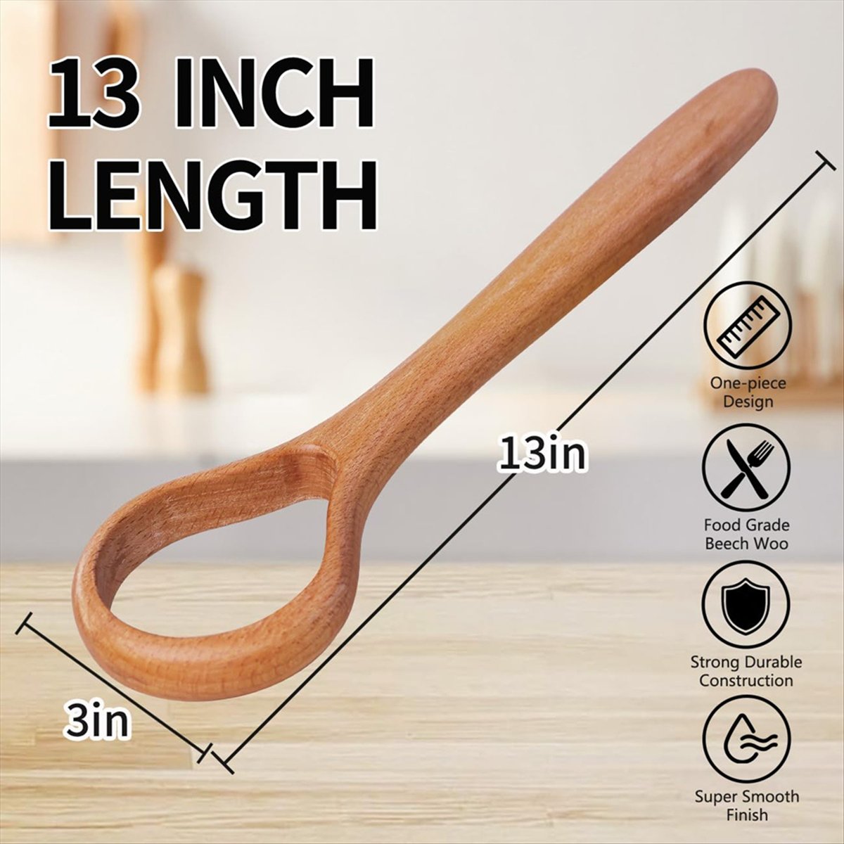 Danish Pancake Pan - *ESTR Danimarka Hamur Çırpıcısı - Ahşap