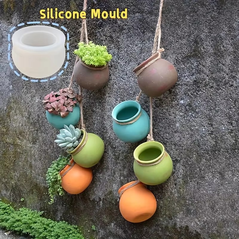 Potsticker Mold - Silikon Saksı Kalıpları, Reçine Kalıpları, Epoksi