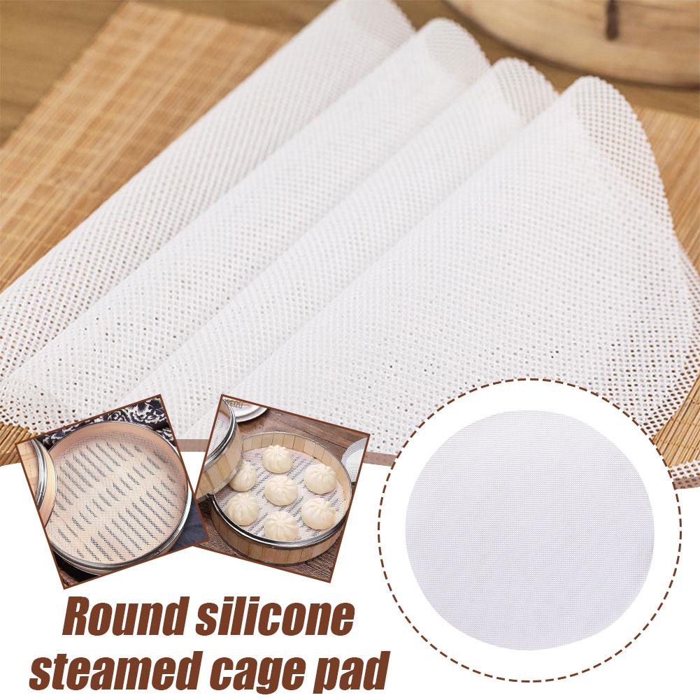 Bao Steamer Bamboo - Silikon Bambu Buharda Pişirme Örtüleri Yapışmaz