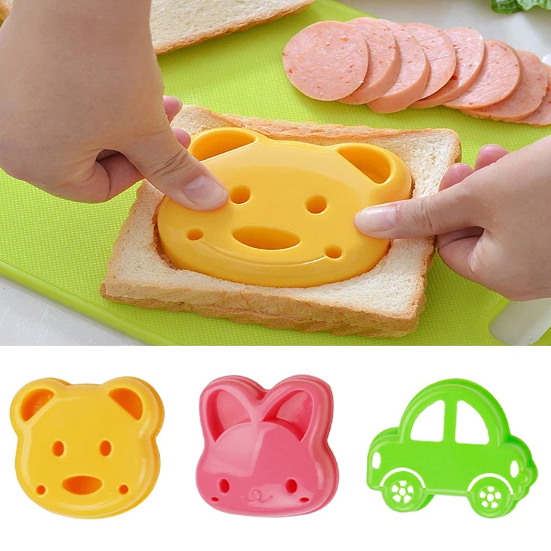 Bunny Cake Mold - 2 adet Sandviç Kalıp Ayı Kedi