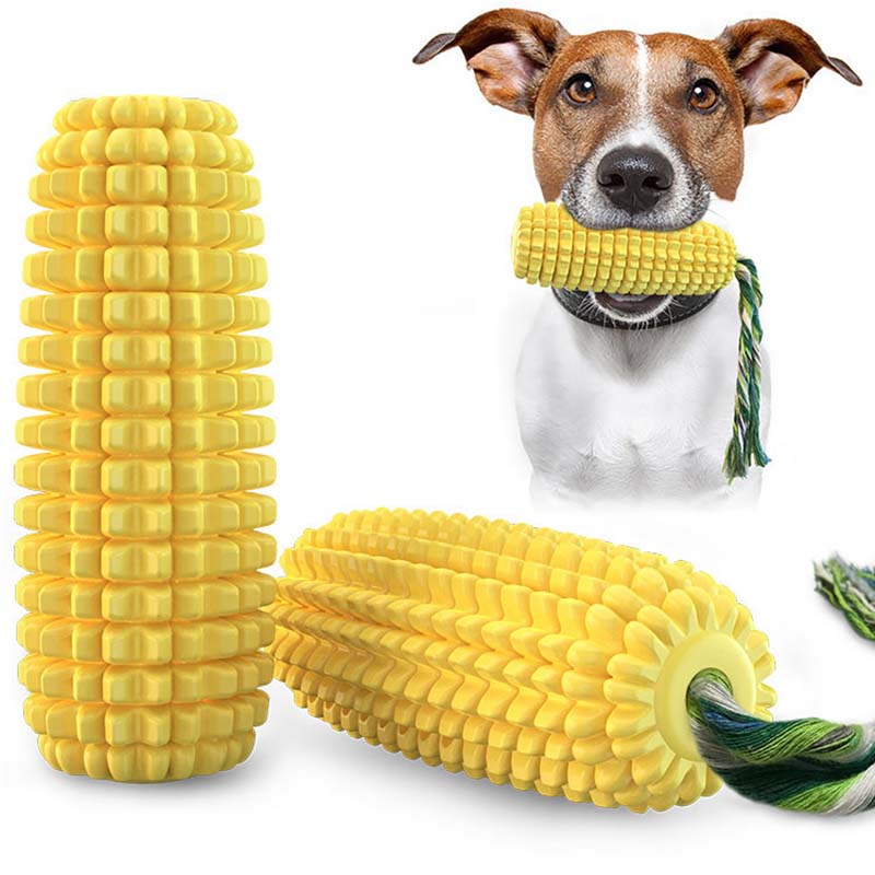 Corn Dog Stick - Mısır Şeklinde Gıcırtılı Köpek Oyuncağı Dayanıklı