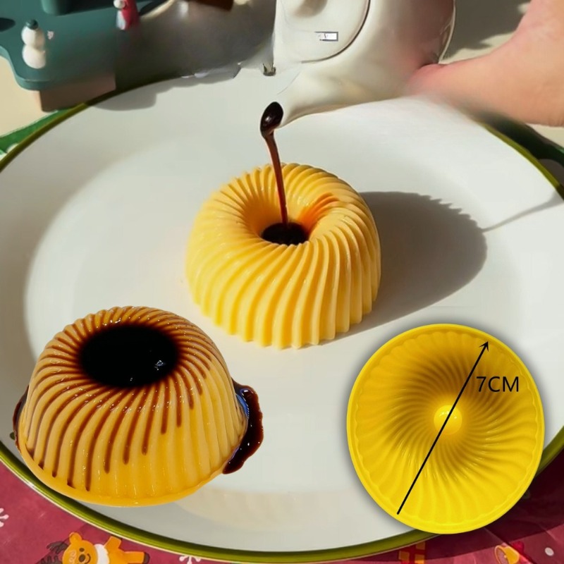 Donut Mold Silicone - Silikon Krem Brule Cupcake Muffin Çörek