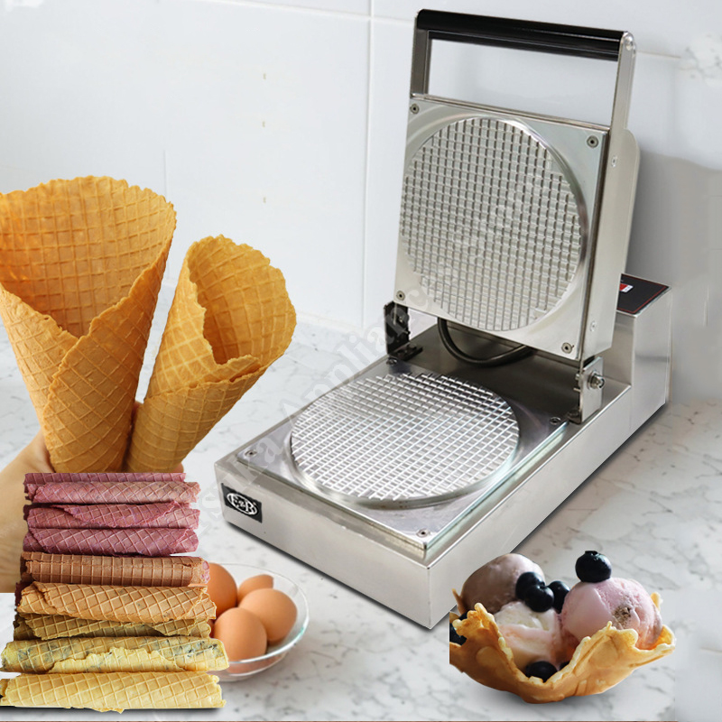 Waffle Cone Maker - Elektrikli Küçük Çıtır Rulo Makinesi Ticari