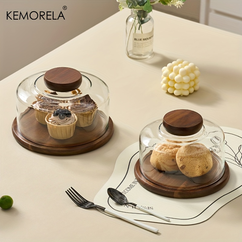 Dim Sum Basket - 1 Adet Yuvarlak Ahşap Pasta Standı