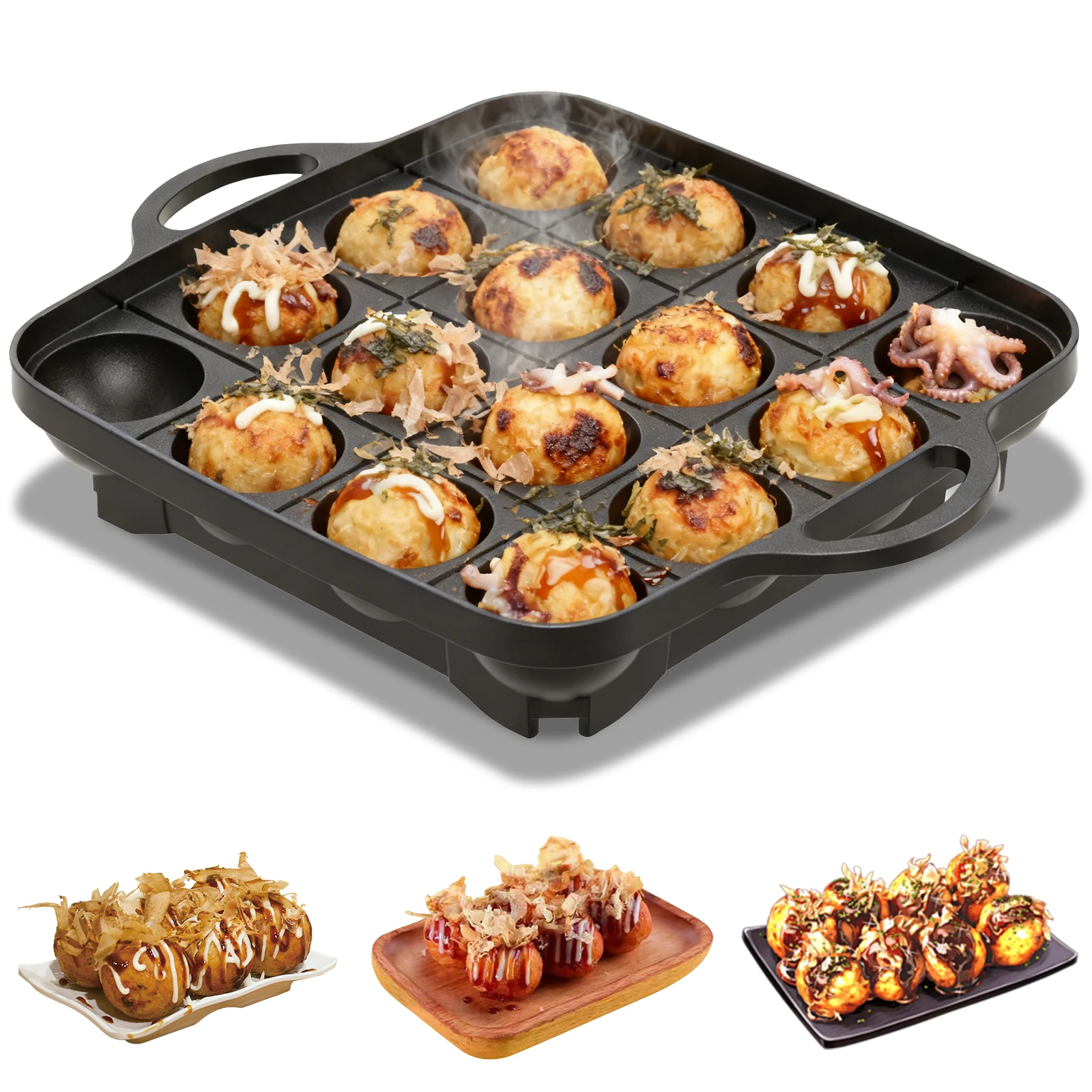 16 Delikli Takoyaki Tavası Dök - Takoyaki Grill Plate incelemesi ve fiyatı