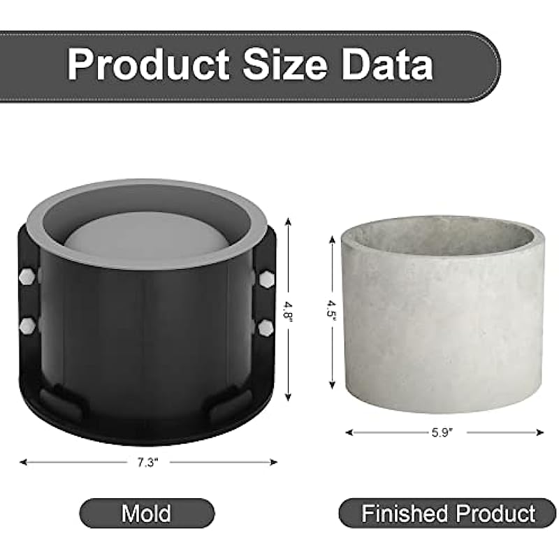 Büyük Yuvarlak Saksı Çimento K - Potsticker Mold incelemesi ve fiyatı