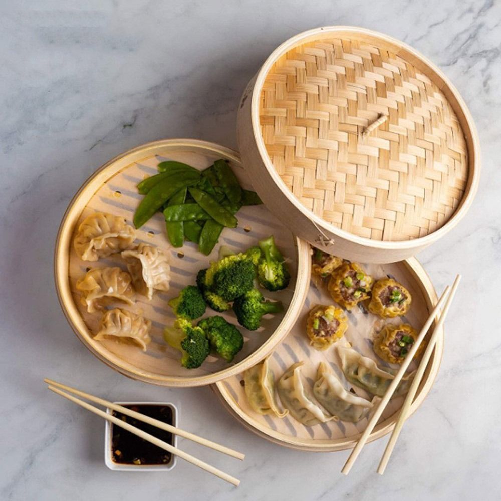 Çin Buharlı Pişirici, Kapaklı  - Bao Steamer Bamboo incelemesi ve fiyatı