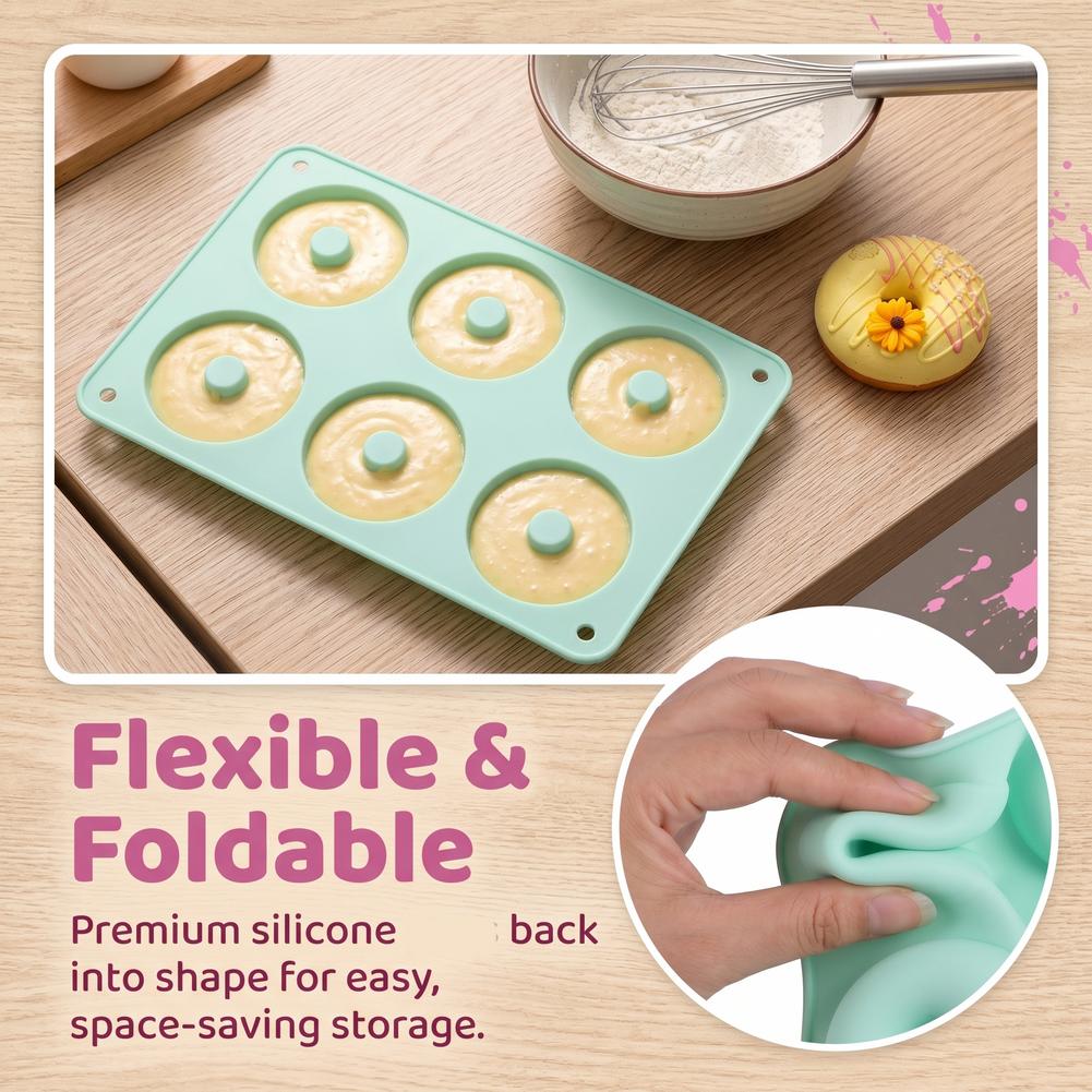 1 adet silikon çörek kalıp piş - Donut Mold Silicone incelemesi ve fiyatı