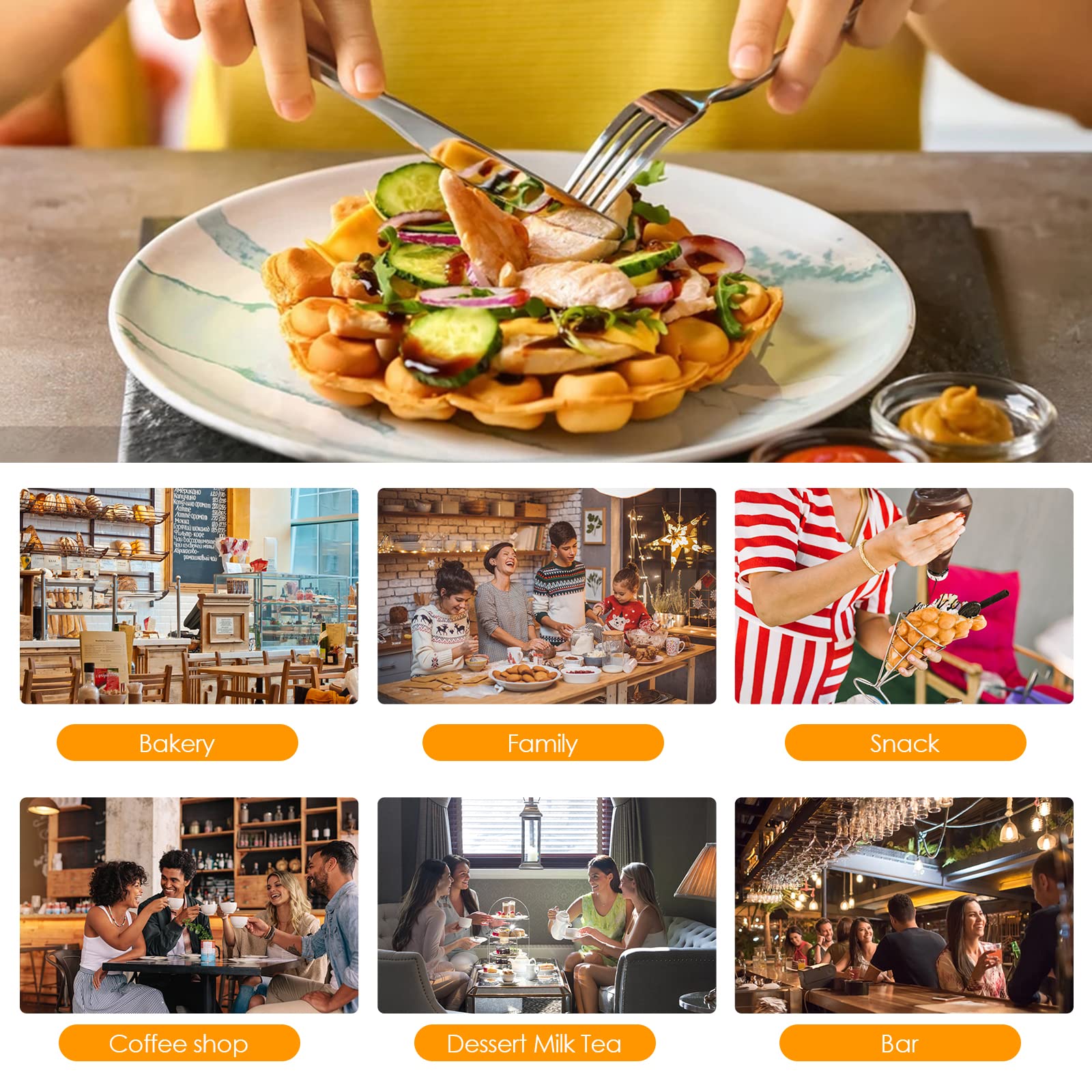 Yeni Ev Tipi Elektrikli Yapışm - Waffle Cone Maker incelemesi ve fiyatı
