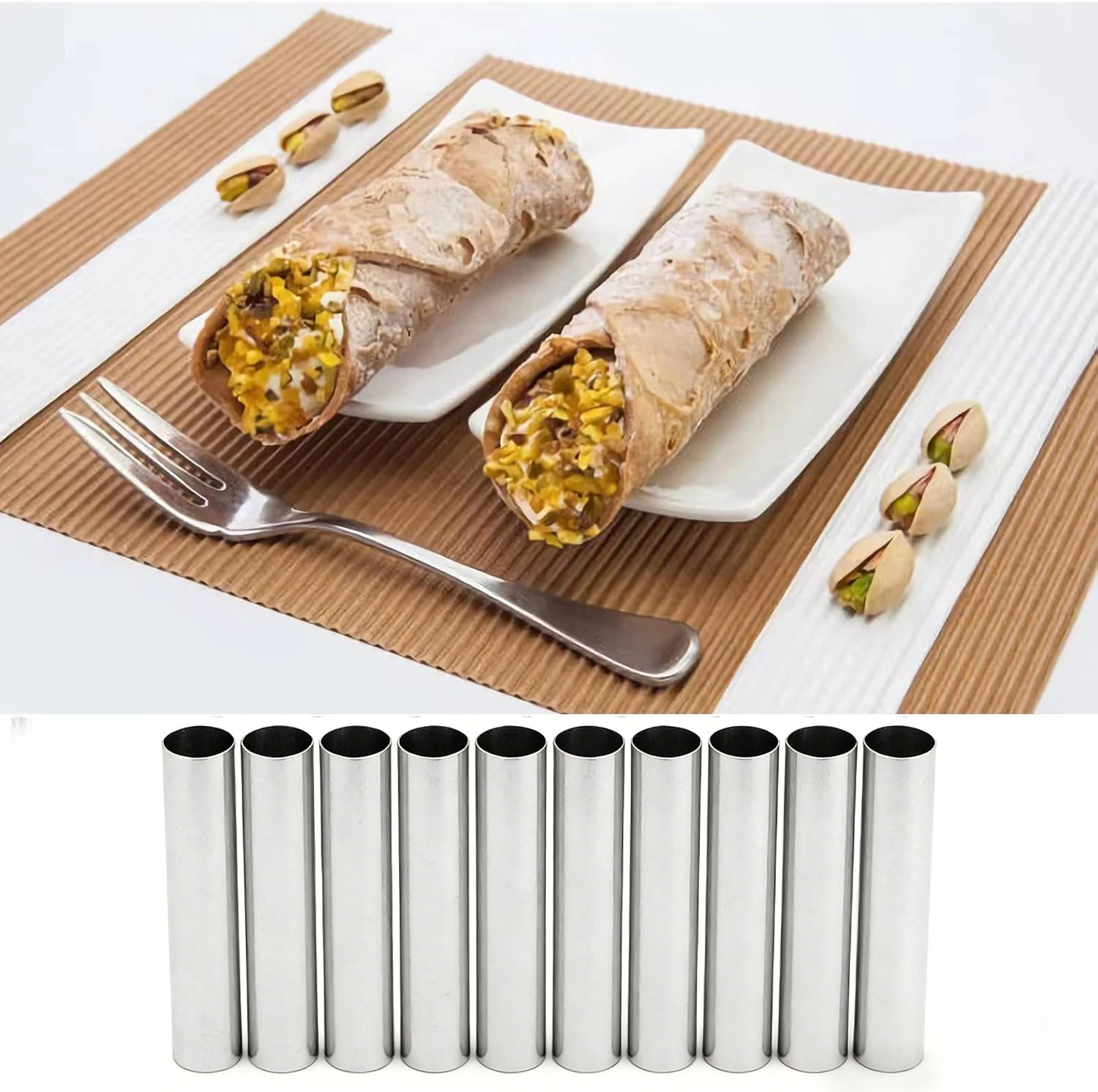 10/20 adet Cannoli Tüpü, Gıda  - Danish Pancake Pan incelemesi ve fiyatı