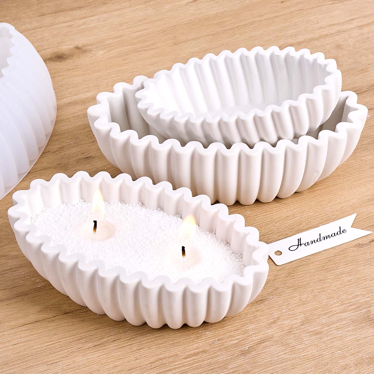S/M/L Oval Çizgili Saklama Kab - Potsticker Mold incelemesi ve fiyatı