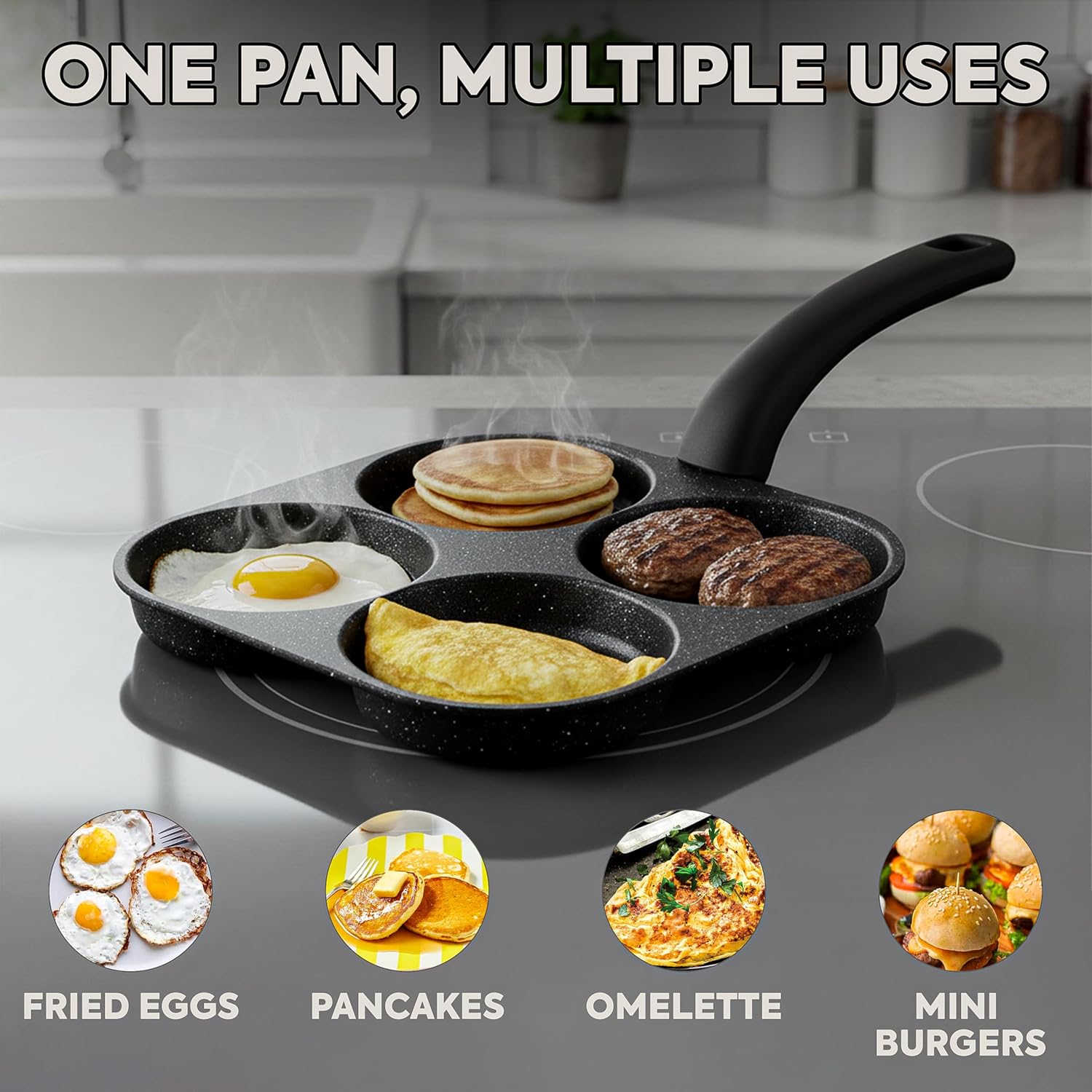 Yumurta kızartma tavası yapışm - Egg Waffle Pan incelemesi ve fiyatı